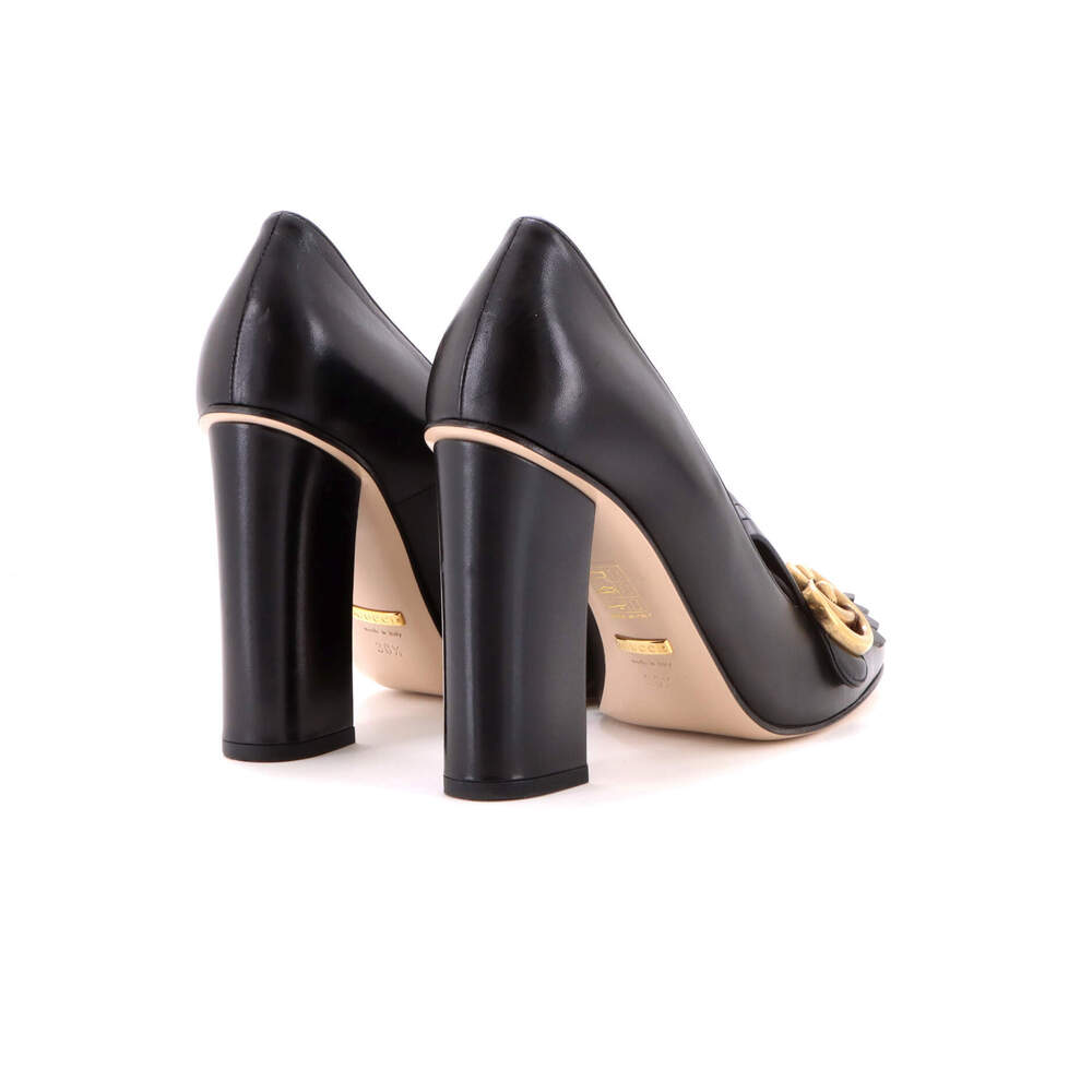 Gucci Women's GG Marmont Fringed Pumps Leather - Picture 3 of 6
